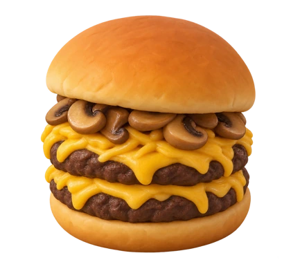 Mushroom Double Cheeseburger
